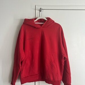 Pangaia Red Heavyweight Hoodie